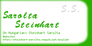 sarolta steinhart business card